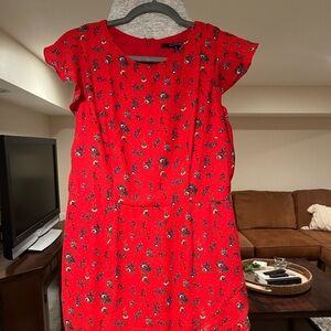 19 Cooper Floral Red Mini Dress